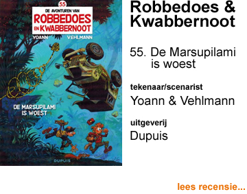 Recensie Robbedoes & Kwabbernoot 55 De Marsupilami is woest door Yoann & Fabien Vehlmann