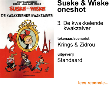 Recensie Suske & Wiske oneshot 3 De kwakkelende kwakzalver door Jean-Marc Krings & Zidrou naar Willy Vandersteen
