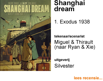 Recensie Shanghai dream 1. Exodus 1938 door Jorge Miguel & Philippe Thirault naar Edward Ryan & Yang Xie
