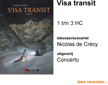 Recensie Visa transit 1 t/m 3 HC door Nicolas de Crecy